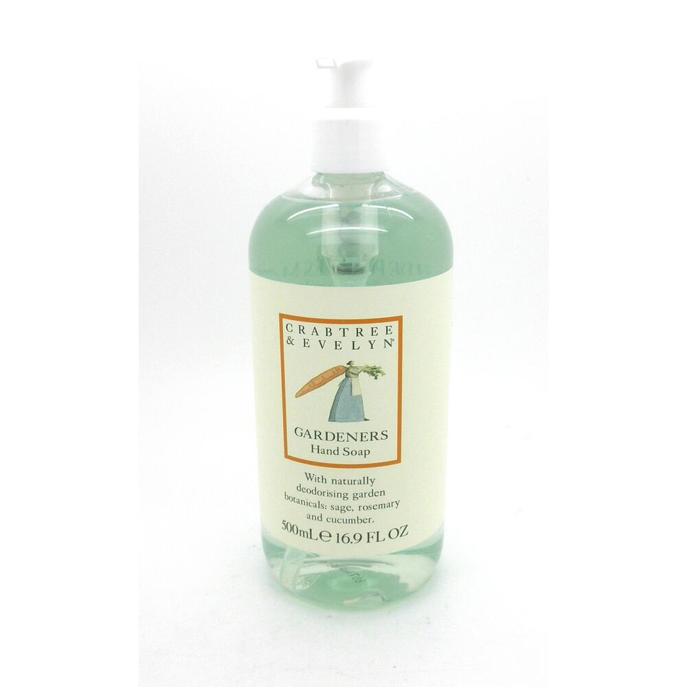 Crabtree & Evelyn GARDENERS Hand Soap Wash 16.9 oz Pump NEW Original Formula